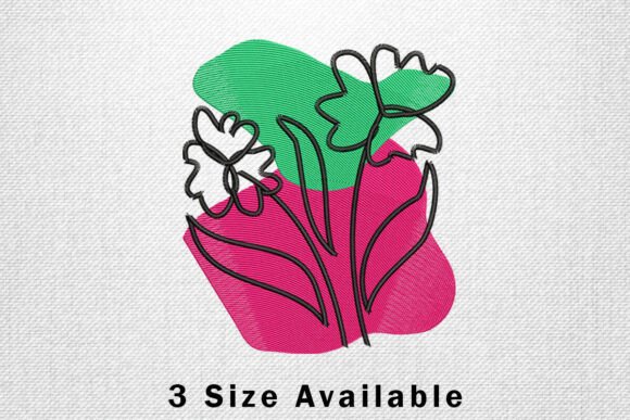 Abstract Floral Line Art Embroidery Review