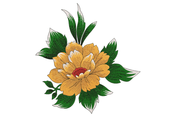 Bold Orange Peony: A Vibrant Design for Real Projects