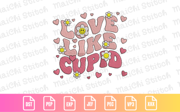 Cute Cupid Daisy Retro Valentine: A Designer's Perspective