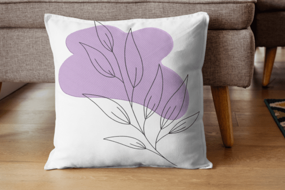 Elegant Abstract Floral Leaf Design Review for Seasonal Embroidery Projects