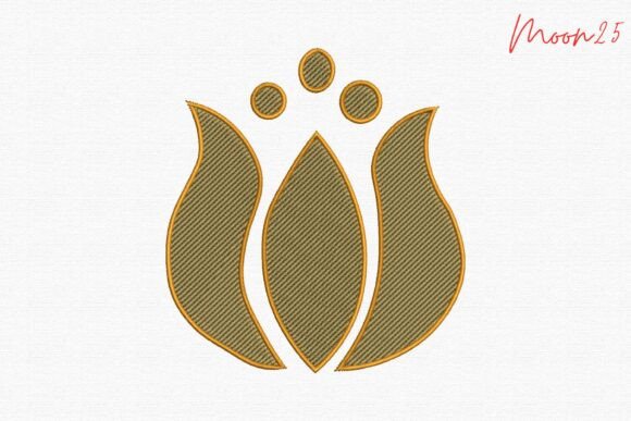 Golden Abstract Petal: A Seasonal Embroidery Design Review