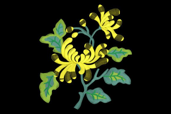 Golden Chrysanthemum Embroidery Review for Boutique Apparel