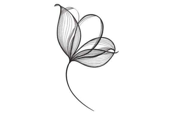 Minimal Line Flower Embroidery Design Review for Craft Fairs