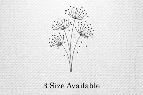 Minimalist Dandelion Line Embroidery Design Review