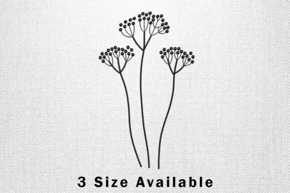 Minimalist Floral Line Art: A Versatile Embroidery Design for Sellers