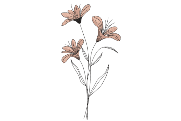 Minimalist Wildflower – Modern Floral Review for Personalized Embroidery