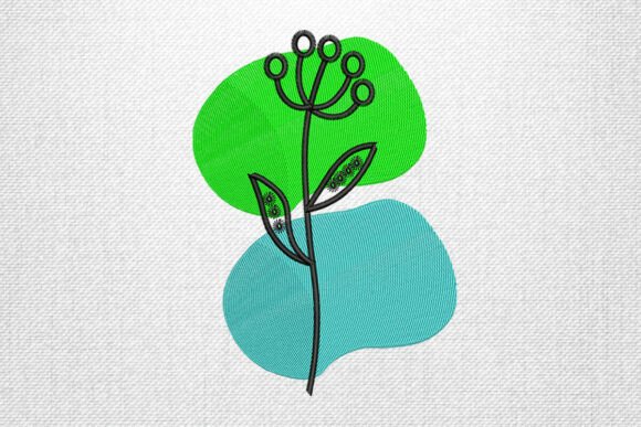 Modern Abstract Flower Embroidery Review for Handmade Gifts
