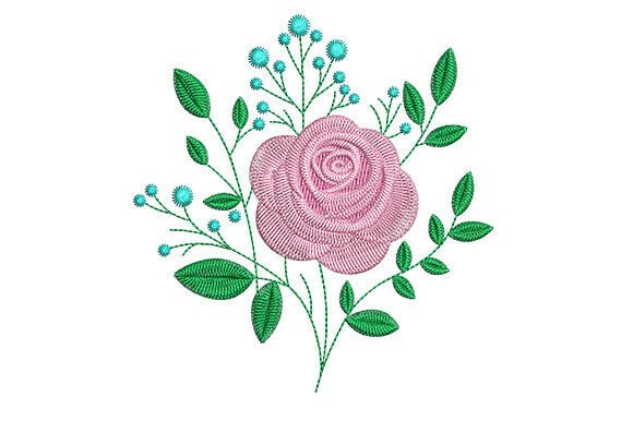 Pink Rose Embroidery Designs: A Timeless Choice for Handmade Gifts