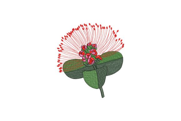 Red Pohutukawa Embroidery Design Review for Boutique Sweatshirts