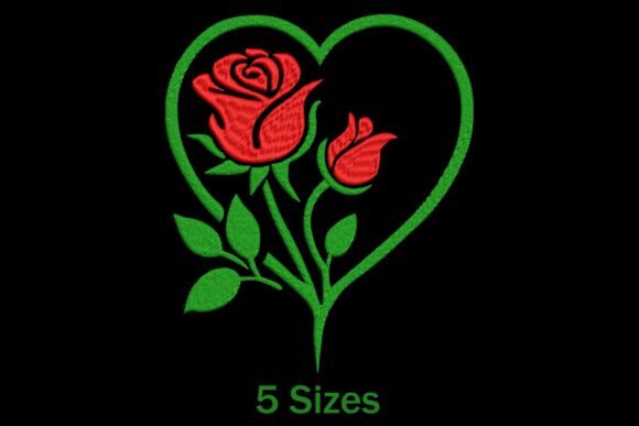 Rose Heart Embroidery Design Review