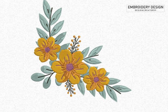 Spring Flower Embroidery: A Versatile Design for Creative Sellers