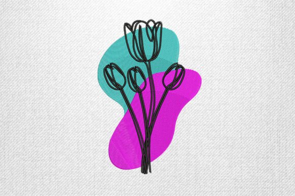 Tulip Flower Outline Review for Craft Fair and Handmade Market Products
